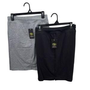 Women's French Terry Cloth Bermuda Shorts 2-Pack Size XXL